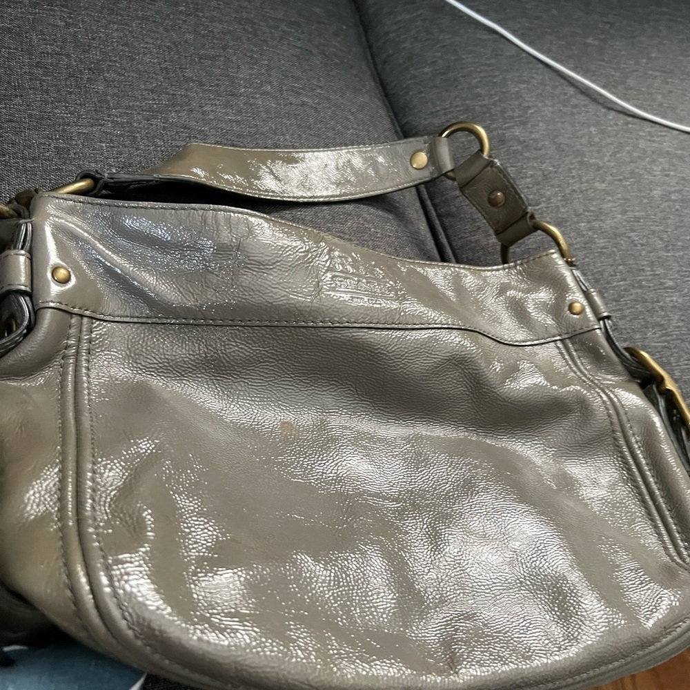 Vintage Coach patent bag.